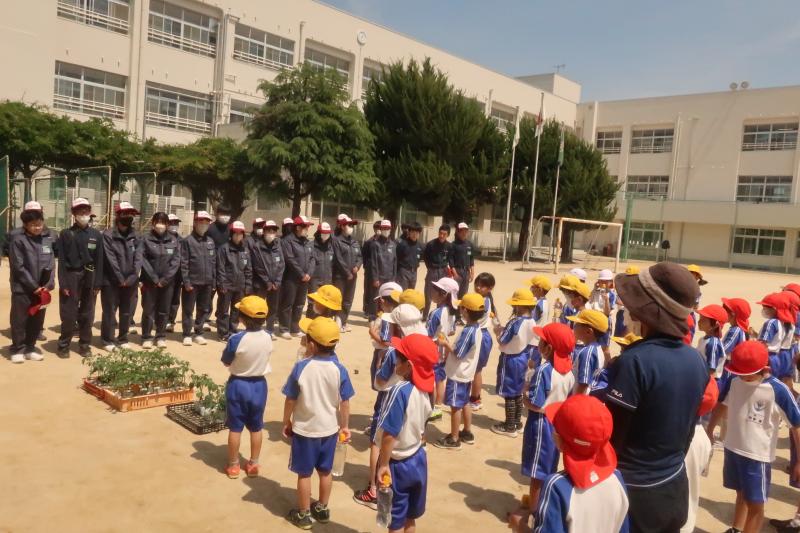 丹原小学校との交流会